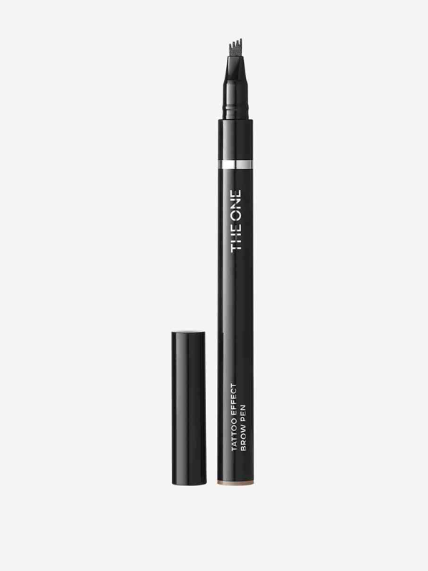 delineador de cejas tatto the one 29.1.26.2 Delineador de Cejas Tattoo Effect Brow Pen THE ONE - Warm Brown
