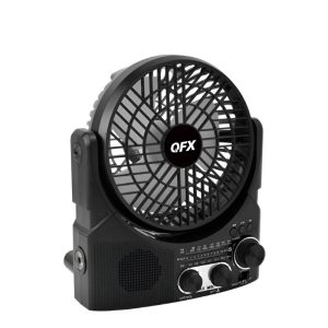 Radio ventilador de 6 pulgadas recargable